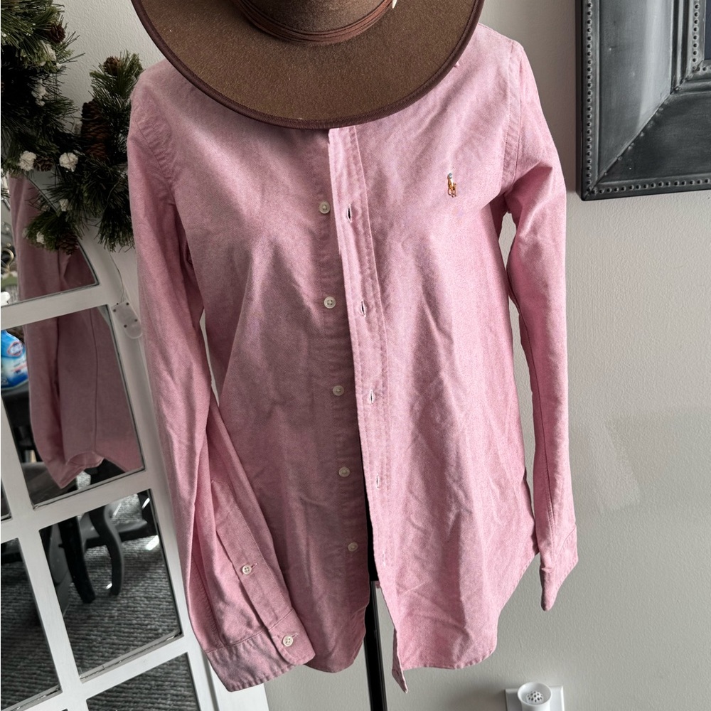 Ralph Lauren Pink Button-Up Shirt